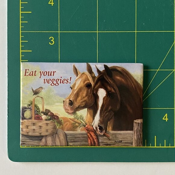 VTG Combo NOS Greeting & Magnet Leanin' Tree Joy Campbell THE OPPORTUNIST Horses - Picture 11 of 12